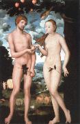 CRANACH, Lucas the Elder adam and eve oil painting reproduction